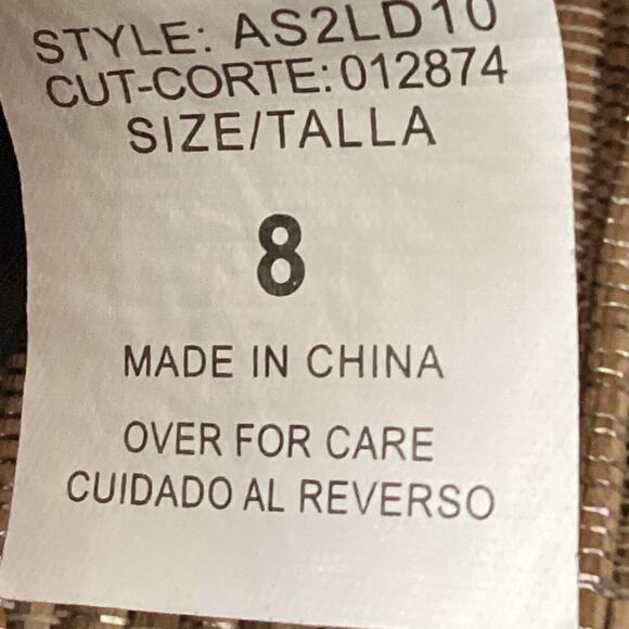 ABS by Allen Schwartz Black White Stripe One Piece Bathing Suit Size 8 - Picture 4 of 4